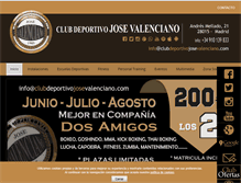 Tablet Screenshot of clubdeportivojosevalenciano.com